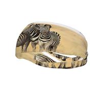 Poezjzw Zebras On South Africa Pattern Sports Headband Suitable For Running Yoga Running Cycling Elastic Moisture Band
