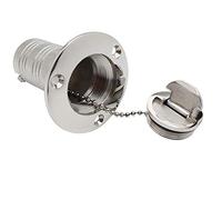 POFET 1-1/2 inch 316 Stainless Steel Small Clamshell Refueling Cap,Cabin Tank Deck/Yacht Tank Port Water Deck Filler Generic
