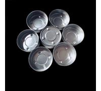 POFET 100pcs Aluminium Tea Light Empty Case Containers for Tealight Candles Making