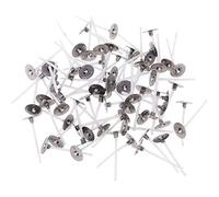 POFET 100pcs Candle Wicks - 3.5cm Pre-waxed Wicks for Candle Making
