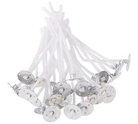 POFET 100pcs Pre-waxed Candle Wicks, 7.5cm Natural Waxed Wicks for Candle Making DIY