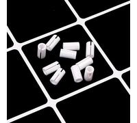 POFET 10pcs Fiber Optical Replacement 7mm Ceramic Sleeve for red Light pens White