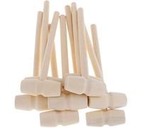 POFET 10pcs Wooden Hammer Mallet 140x43x19mm Crab Lobster Seafood Crackers