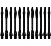 POFET 12Pack Dart Shafts in Black Metal Accessories Harrow Stems Aluminum Dart Pole Rod in Aluminum with Standard Thread