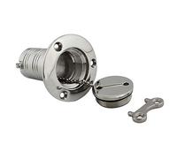 POFET 2 inch 316 With Key Stainless Steel Marine Grade Stainless Steel Water Deck Filler for Refueling,for Yacht Tank Port,Cabin Tank Deck Generic