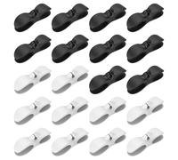 POFET 20 Pack Upgraded Cord Organizer For Kitchen Appliances With Self Adhesive Mount,Cable Cord Holder Cord Winder,Stick On Cord Organizer For Blender, Toaster,Mixer,Air Fryer (Black+White)