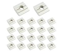POFET 20 Pieces T-Slot Nuts Slot 8 - Type B, M6 T-Slot Nuts Set T-Slot Carbon Steel T Slot Nut Set For Aluminum Profile Extrusion Slot 30 Series
