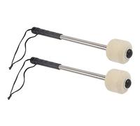 POFET 2pcs Bass Drum Mallet Drum Stick with Wool Felt Head Percussion Accessory