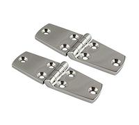 POFET 2PCS Boat Stainless Steel Door Hinge,Ecurity Door Clasp Hasp Lock Latch Hinges Marine for Yacht/RV(38 * 102mm)