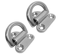 POFET 2pcs Clamp The Little Folding Cushion Eye Platform Strap for Trailer Marine Boat