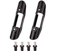POFET 2PCS Kayak Paddle Mount Clips, Universal Plastic Kayak Paddle Holder, Kayak Paddle Accessories & Fishing Net Clips (4 Screws Included)