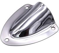 POFET 2pcs Large Stainless Steel Midget Clamshell Ventilator Wire Cable Vent Cover For Boat Marine