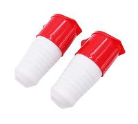 POFET 2Pcs Power Plus 32AMP Socket 380-415 Volt 4 Pin (IP44) Coupling Sockets - Red