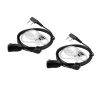 POFET 2PCS Walkie Talkie Earpiece Airsoft Headset Covert Earpiece for Baofeng Walkie-Talkies 2 Pin Radio