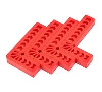 POFET 4pcs 90 Degree Positioning Clamp L Type Right Angle Clamps Woodworking Tool Auxiliary Locator Plastic Square Ruler Angle Holder for Carpenters, DIY Enthusiasts(3inch)