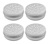 POFET 4pcs Training Dog Scent Nose Odor Container Round Tin Metal Tins Containers Case Holder Sniffle Dogs Accessory Tool
