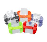 POFET 5 Pcs Arm Badge Holders License Badge Holder with Adjustable Straps for Factory Warehouse Emergency Worker Security Staff