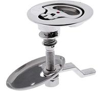 POFET 52mm Boat 316 Stainless Steel Flush Mount Pull Hatch Cam Latch Lift Handle with Back Plate, Silver