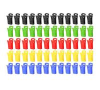 POFET 60PCS Sock Clips Non-Slip Laundry Peg Sock Holder With Hooks For Washing Drying And Storing Paired Socks