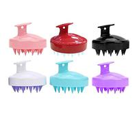 POFET 6PCS Hair Scalp Massager Shampoo Brush Manual Head Scalp Massage Brush Massager for Deep Hair Clean and Head Muscle Relax Exfoliate and Stimulate Hair Growth