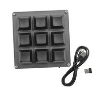 POFET 9-Key Wireless RGB Backlight Customizable Keyboard 2.4G USB Bluetooth -Mode Key Customization
