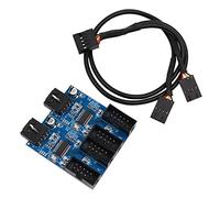 POFET 9Pin USB Header Splitter Male 1 to 4 Female Extension USB 2.0 Motherboard USB 2.0 Adapter