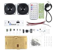 POFET DIY Speaker Kit Soldering Practice Kits Electronics Kit Remote Control Available Bluetooth/USB Support with 3W+3W Stereo Amplifier