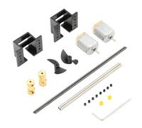 POFET Double 130 Motors RC Boat Drive Set Motor Seat 12CM Shaft Propellers RC Model Ship DIY Kit