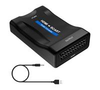 POFET HDMI to SCART Converter, 1080P HDMI Input SCART Output, Adapter for SKY Blu-Ray Player HDTV DVD PS3 Xbox