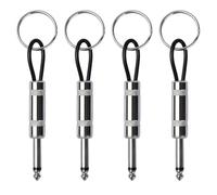 POFET Key Holder Wall, Keyboard Jack Rack 2.0 JCM800 Guitar Fingerboard Hook Holder for Key House Attachment with 4 Key Holders Key Holder Set