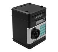 POFET Money Box for Kids Ages, Money Bank Piggy Bank, Electronic Password Cash Coin Can Auto Scroll Paper Money ATM Password Money Safe Kids Birthday Xmas Gifts