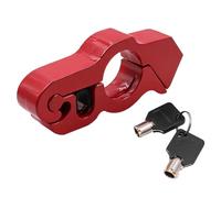 POFET Motorcycle Lock Front Brake and Clutch Locks for Dirt Bike Security Lock Anti Theft Grip Motorcycle Handlebar Lock Red