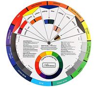 POFET Pocket Colour Wheel Artist Tattoo Pigment Paint Color Mixing Guide Palette Wheel Matching Chart Board Color Selection Tool