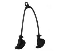 POFET Tricep Rope with Non-Slip Rubber Handles, Ergonomic Pull Down Rope for Cable Machine, Nylon Triceps Rope Cable Attachment
