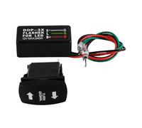 POFET Turn Signal Rocker Switch with Flasher Green Light On/Off/On Compatible with ATV UTV RV Vehicle Off-Road Pickup Tractor Boat Motorcycle Universal Turn Signal Switch
