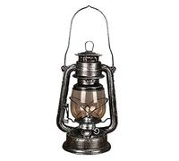 POFET Vintage Storm Lantern Lights Oil Lamp Burning Lantern Retro Kerosene Lamps Classic Oil Lamp Table Lanterns for Home, Garden, Camping Citronella - Black