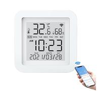 POFET Wifi Temperature Sensor Wireless Thermometer Digital Thermometer Hygrometer Support Mobile App Control Voice Assistant