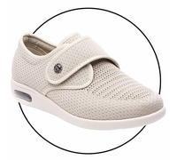 POFH Edema Shoes for Swollen Feet Women Extra Wide Fit Trainers Women's Shoes Orthopedic Shoes for Men Soft Shoes for Swollen Feet Ladies Walking Shoes Women Shoes (Color : Beige, Size : 5 UK)