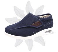 POFH Womens Memory Foam Extra Wide Sandals Shoes for Arthritis in the Feet Womens Diabetic Shoes Lightweight Breathable Adjustable Closures Swollen Feet Arthritis (Color : Blue, Size : 40 EU)