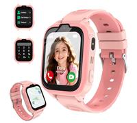 POFIBO 4G Kids Smart Watch with GPS and Phone - Kids Watch with SOS Emergency Call, School Mode, Voice & Video Chat, and Long Battery Life for Girls and Boys (Pink)