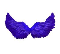 pofluany Angel Wings Fairy Angel Wing Fallen Angels Wings Halloween Fancy Dress Costume for Adult Kids Women Girls Performance Carnival Stage Halloween Christmas Birthday Party Blue