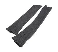 pofluany Arm Cuffs Covers Winter Sleeves 1 Pair Fingerless Knitted Warmers Keep Warm Windproof High Elasticity Non-slip Pure Color for Dark Gray One Size
