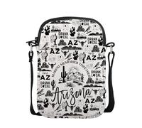 POFULL Arizona State Themed Travel Gift Arizona Lovers Gift Making Memories Together Arizona Crossbody Bag, Together Arizona