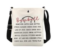 POFULL Baseball Lover Gift Softball Messenger Bag Softball Coach Gift Baseball Player Crossbody Bag, Baseball Home, 0