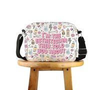 POFULL Beauty Artist Gift Cosmetology Beautician Gift Esthetician Graduation Gift I'm The Esthetician Crossbody Bag, The Esthetician