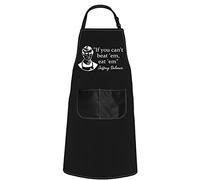 POFULL Crime Show Apron If You Can’t Beat’ Em Eat’ Em Apron Horror Gift, If You Can’t Beat Apron, Medium