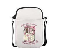 POFULL Energy Drink Gift Drink Trend Gift Just A Little Something To Take The Edge Off Crossbody Bag, Just a Little, Crossbody Bag