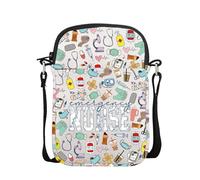POFULL ER Nurse Gift NICU Nurse Appreciation Messenger Bag Nursing Graduation Gift Emergency Nurse Crossbody Bag, Ermergency Nurse