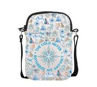 POFULL Fairytale Movie Inspired Gift Princess Cartoon Movie Lover Gift The Cold Never Bother Me Anyway Crossbody Bag, The Cold Never