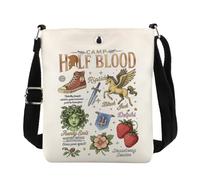 POFULL Fantasy Book Lover Crossbody Bag Reader Gift Bookish Gift Camp Half Blood Messenger Bag, Camp Half